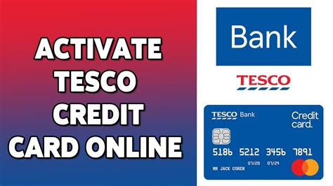 activate Tesco credit card online